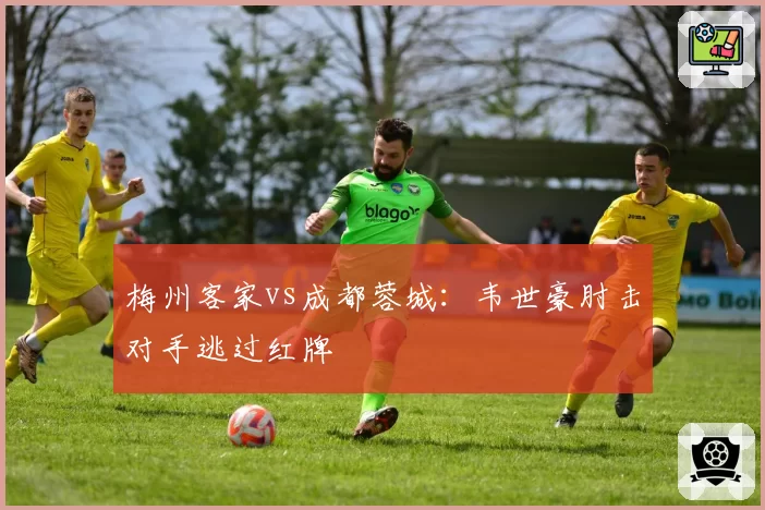 梅州客家vs成都蓉城：韦世豪肘击对手逃过红牌